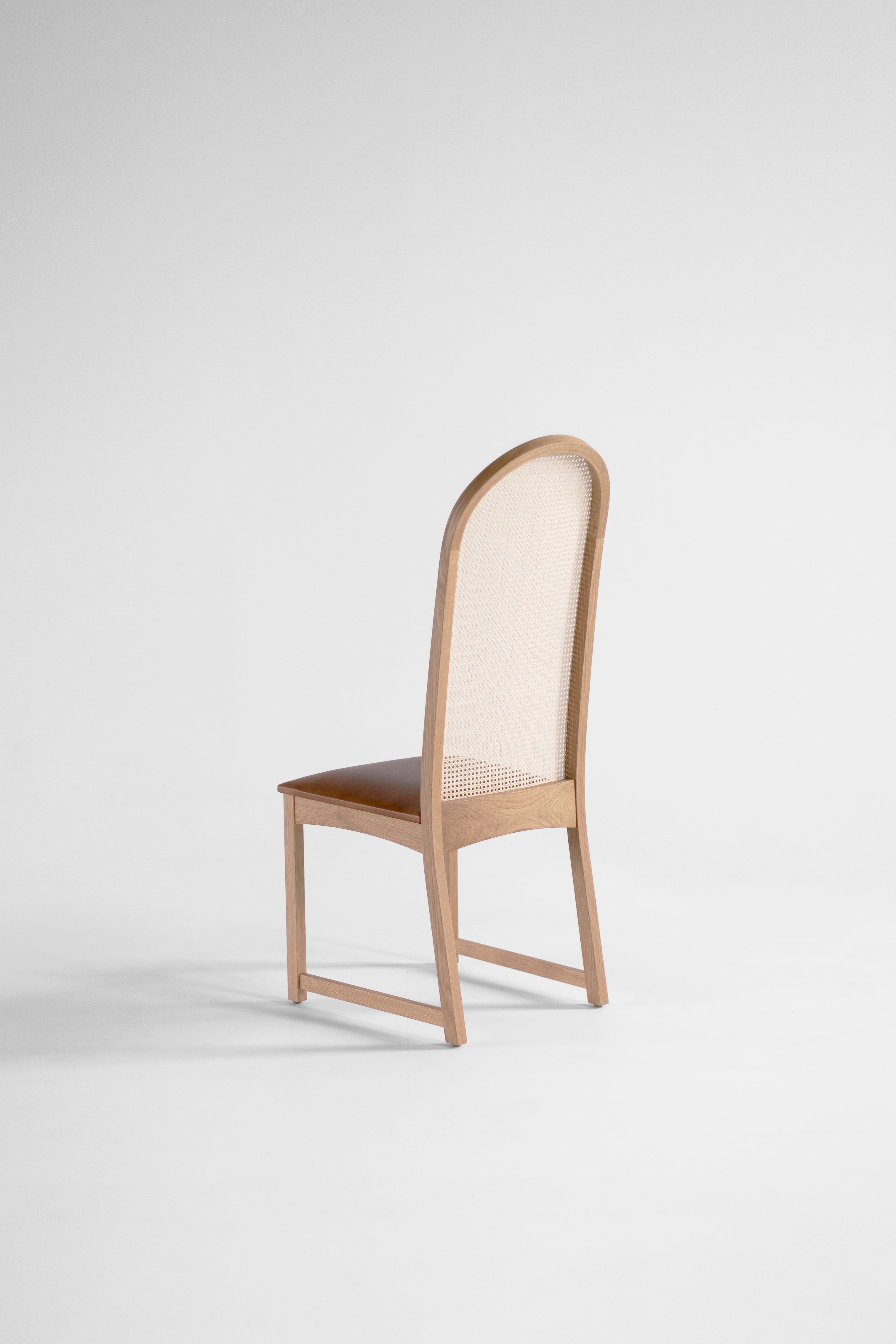 Milo Baughman Highback Arch Dining Side Chair - 334