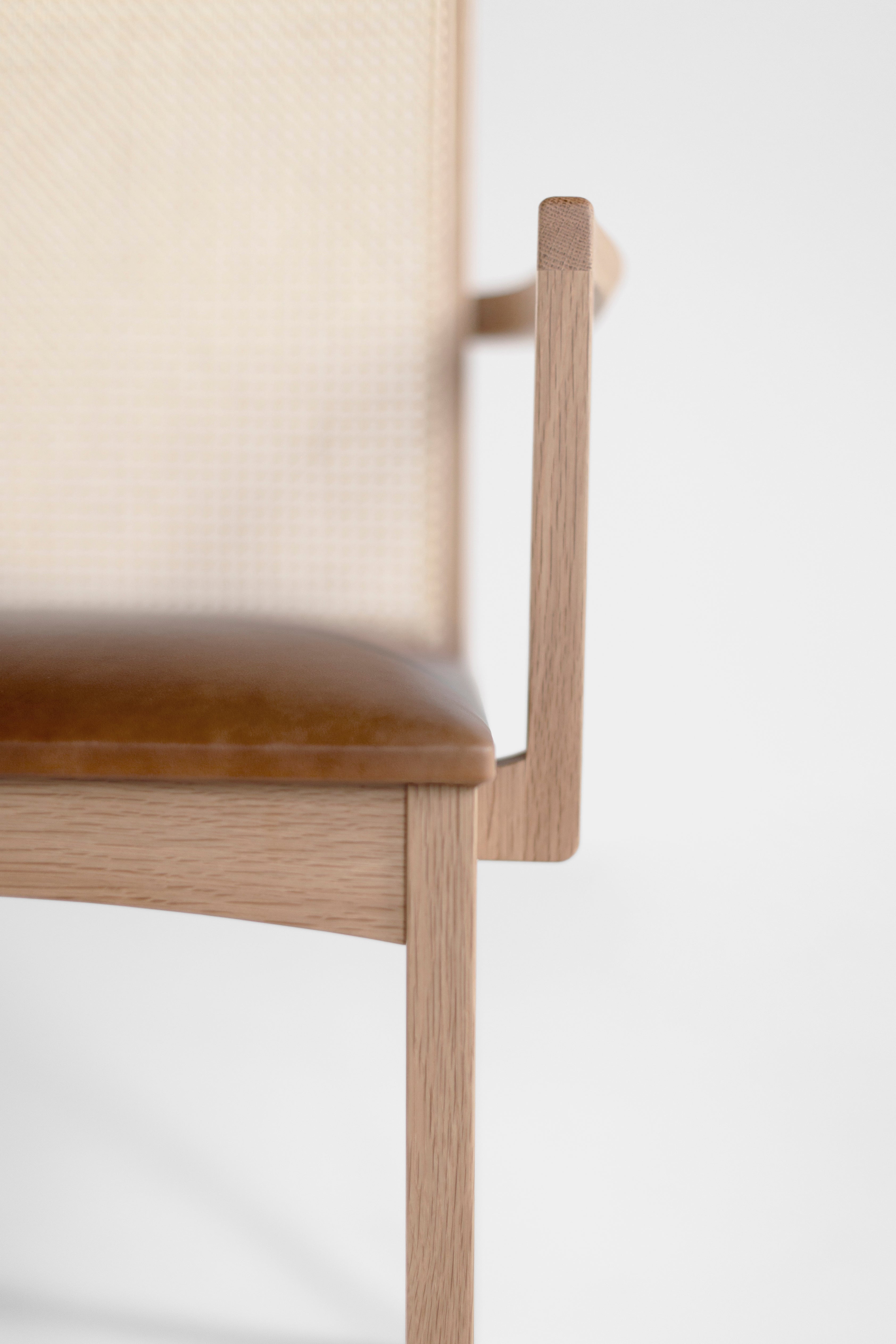 Milo Baughman Highback Arch Dining Chair With Arms - 335