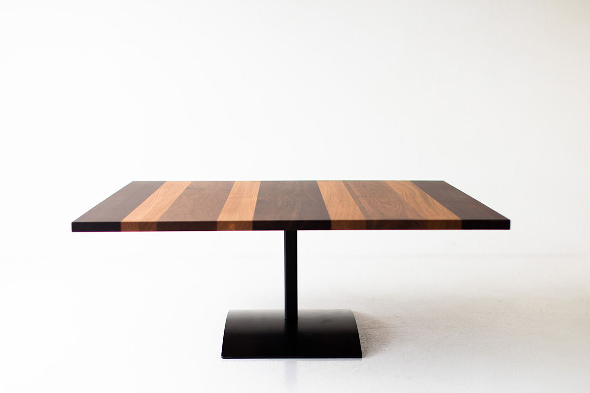 Milo Baughman Striped Top Coffee Table B3933 01