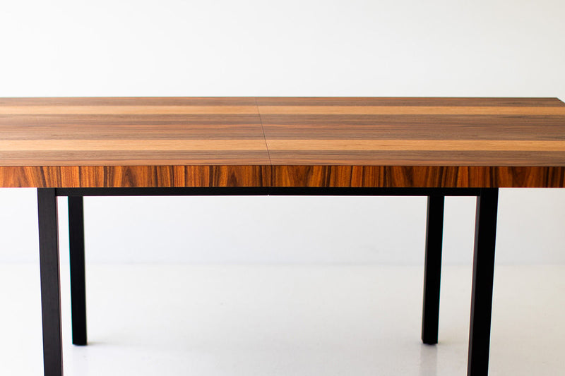 Close-up of the commercial grade finish on the table top