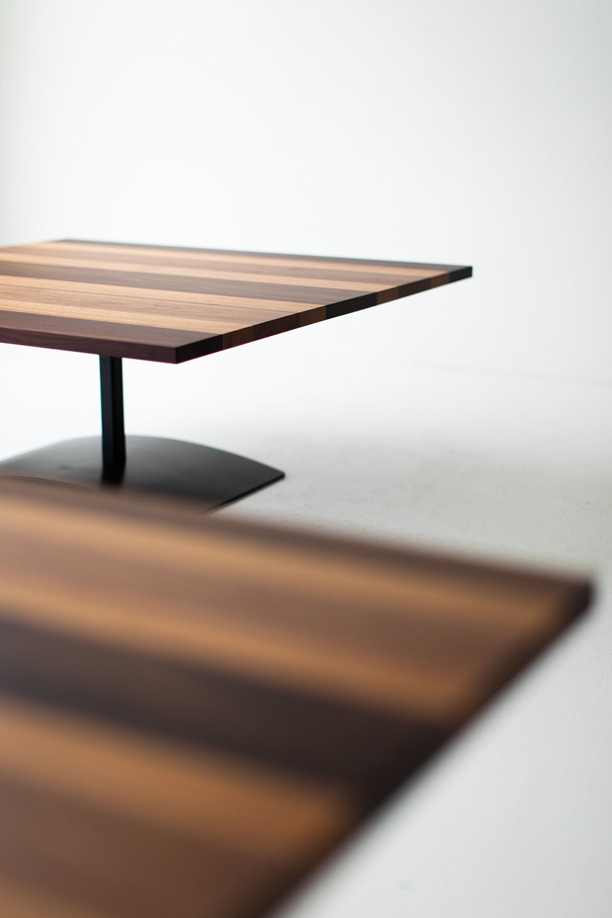 Milo Baughman Striped Top End Table for Craft Associates - B392S