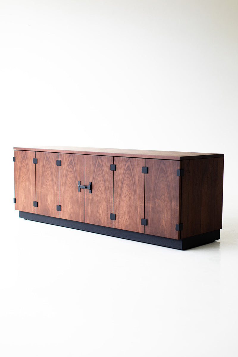 Close-up of the joinery on the sideboard frame