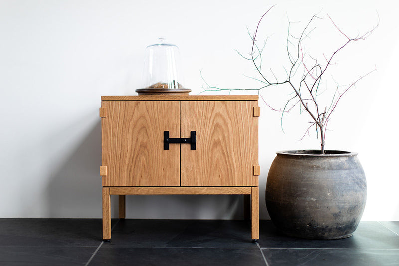 Milo Baughman White Oak Night Stand B386 02