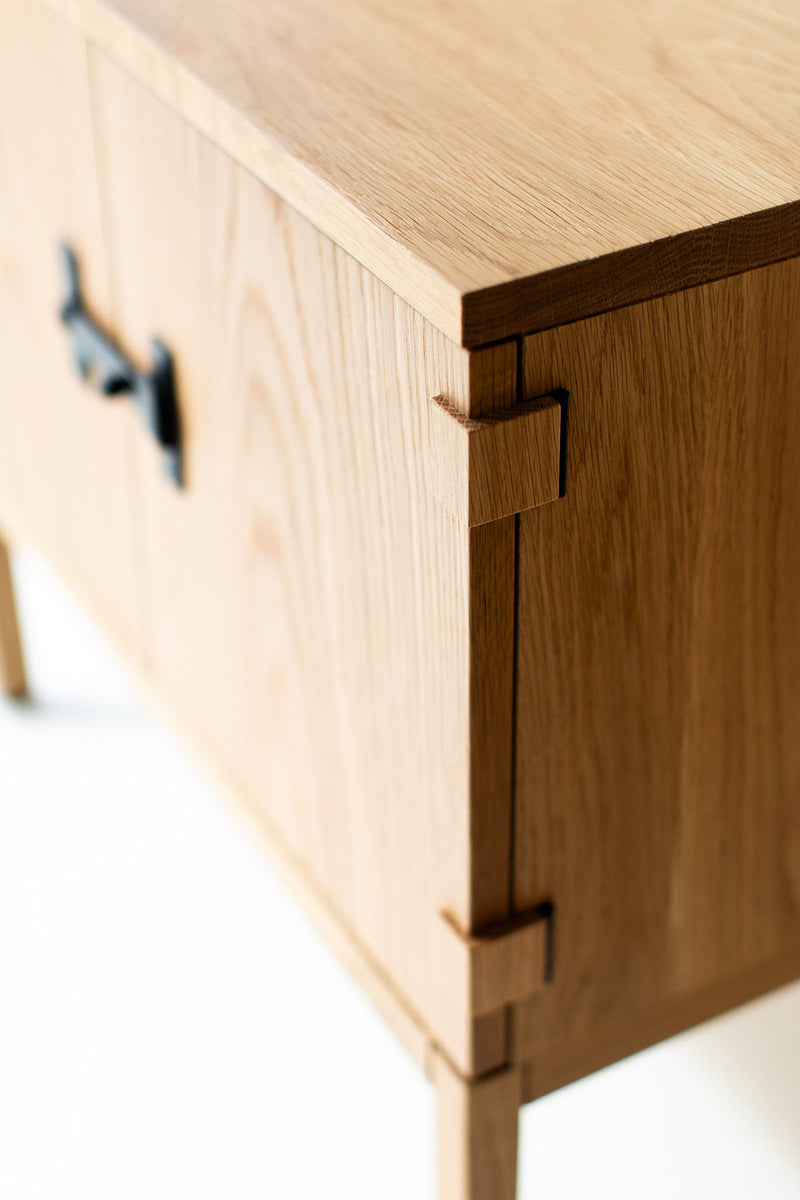 Milo Baughman White Oak Night Stand B386 03