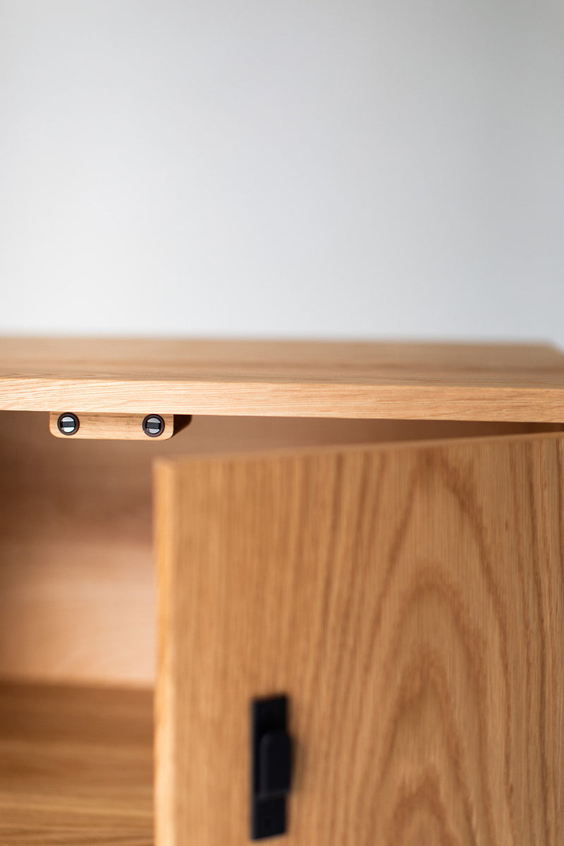 Milo Baughman White Oak Night Stand B386 04