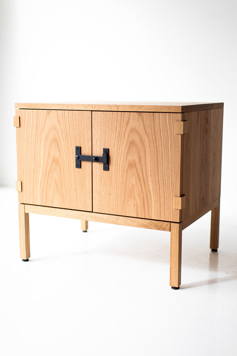 Milo Baughman White Oak Night Stand B386 05