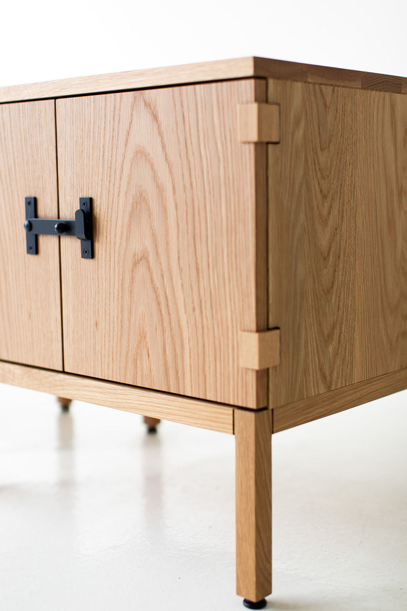 Milo Baughman White Oak Night Stand B386 09