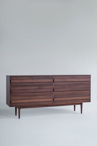Modern 6 Foot Walnut Dresser, image 5