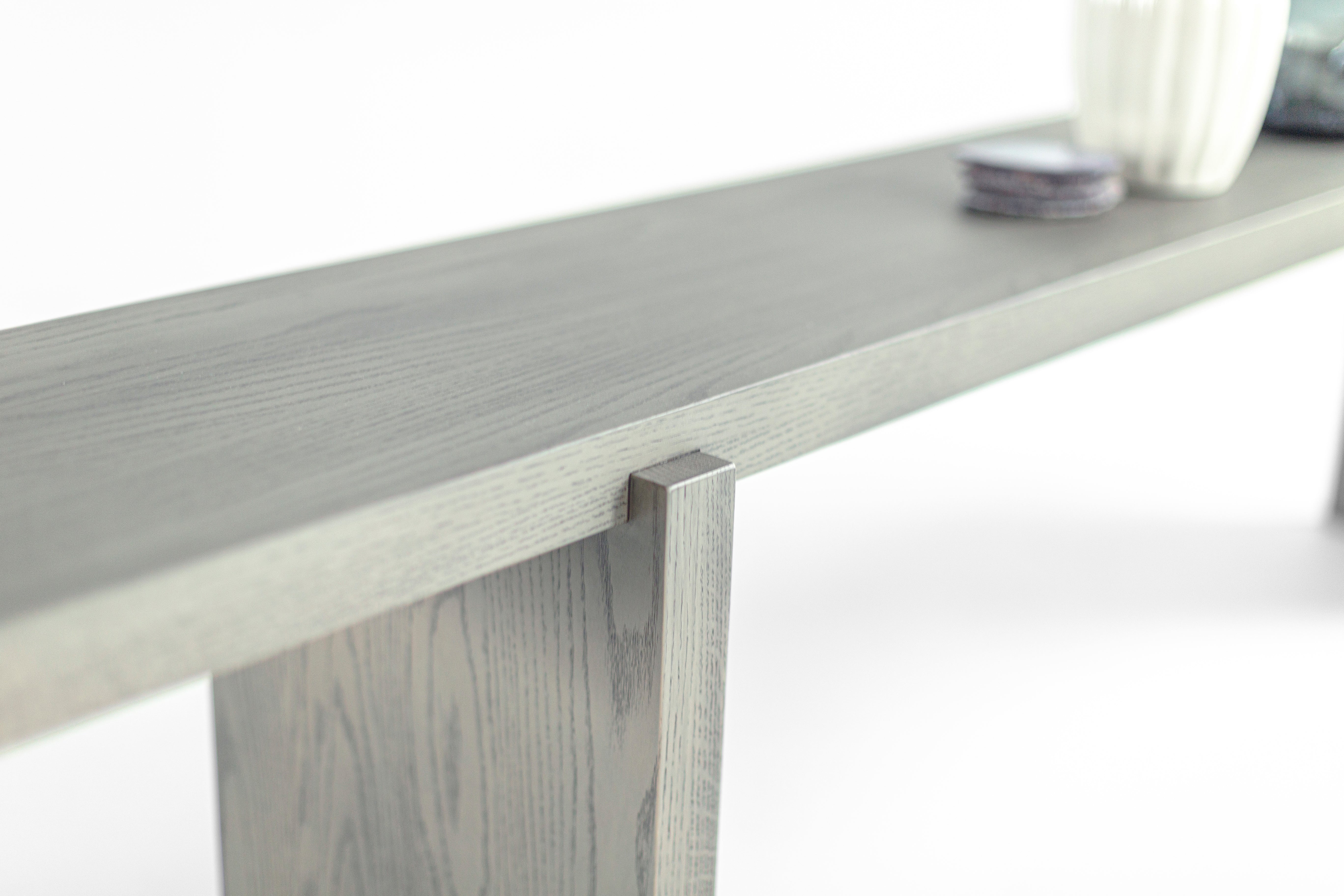 Modern Console in Warm Slate - The Rockefeller - 1326