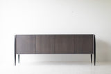 Modern luxury grey Cambre credenza by Craft Associates®, front view