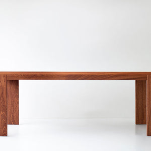Modern Patio Furniture Chile Slatted Top Dining Table, Image 01