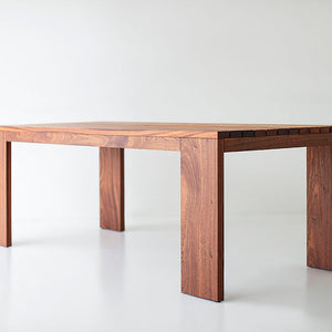 Modern Patio Furniture Chile Slatted Top Dining Table, Image 03