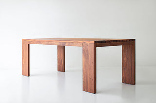 Modern Patio Furniture Chile Slatted Top Dining Table, Image 03