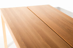 Close-up of the luxury white oak wood grain