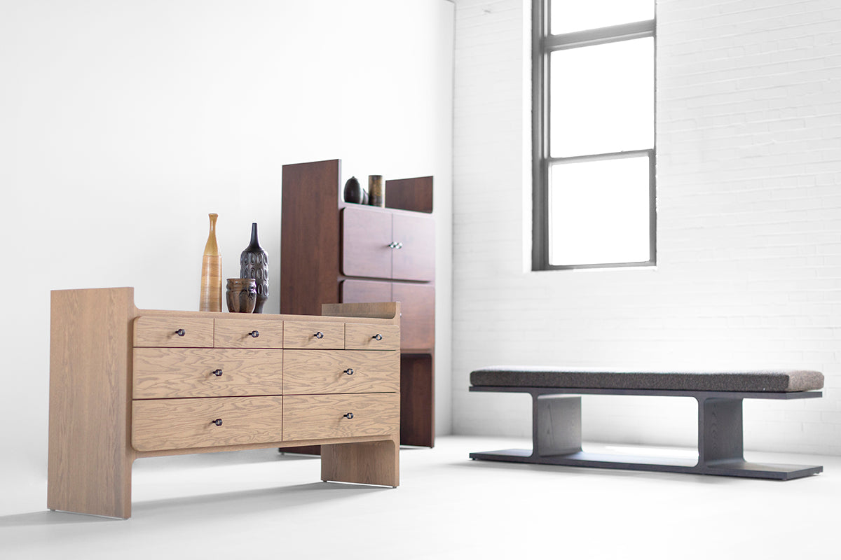 Modern Walnut Bookshelf - The Parker - 4626