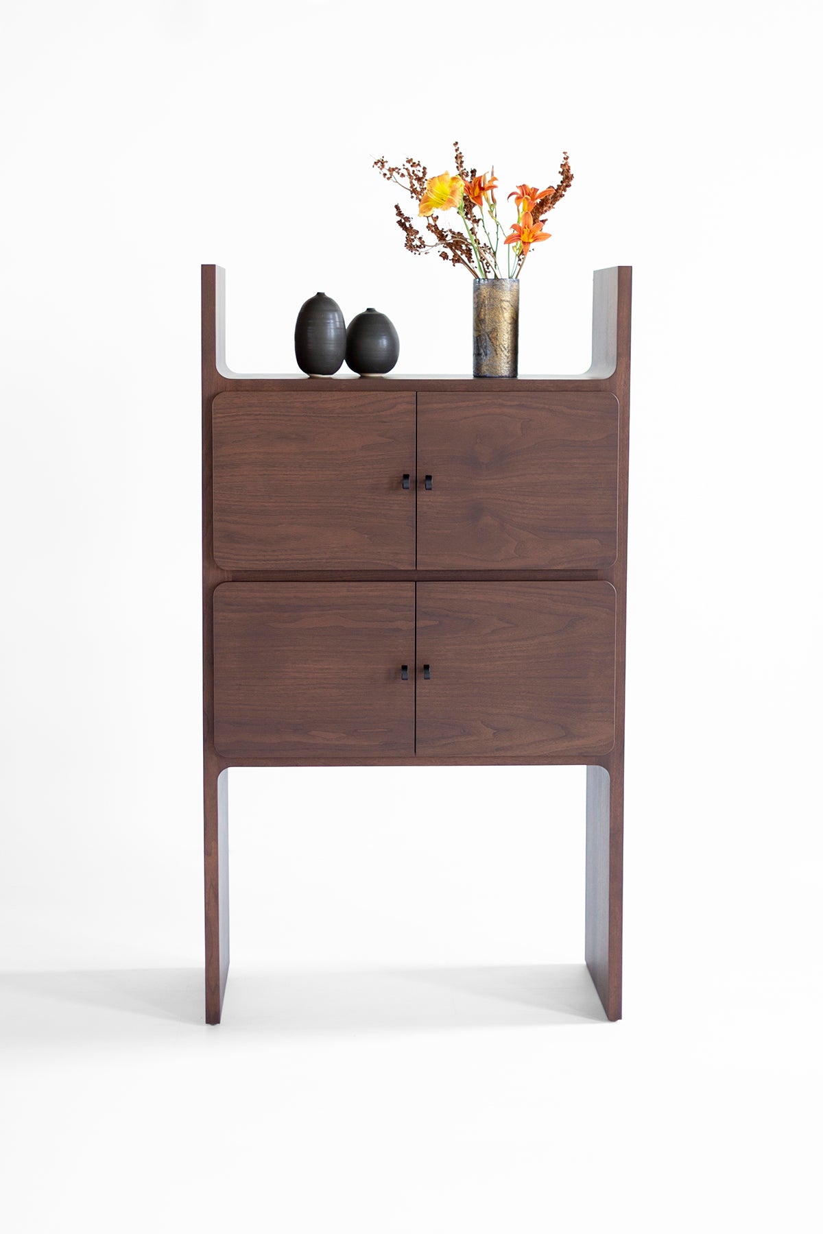 Modern Walnut Bookshelf - The Parker - 4626