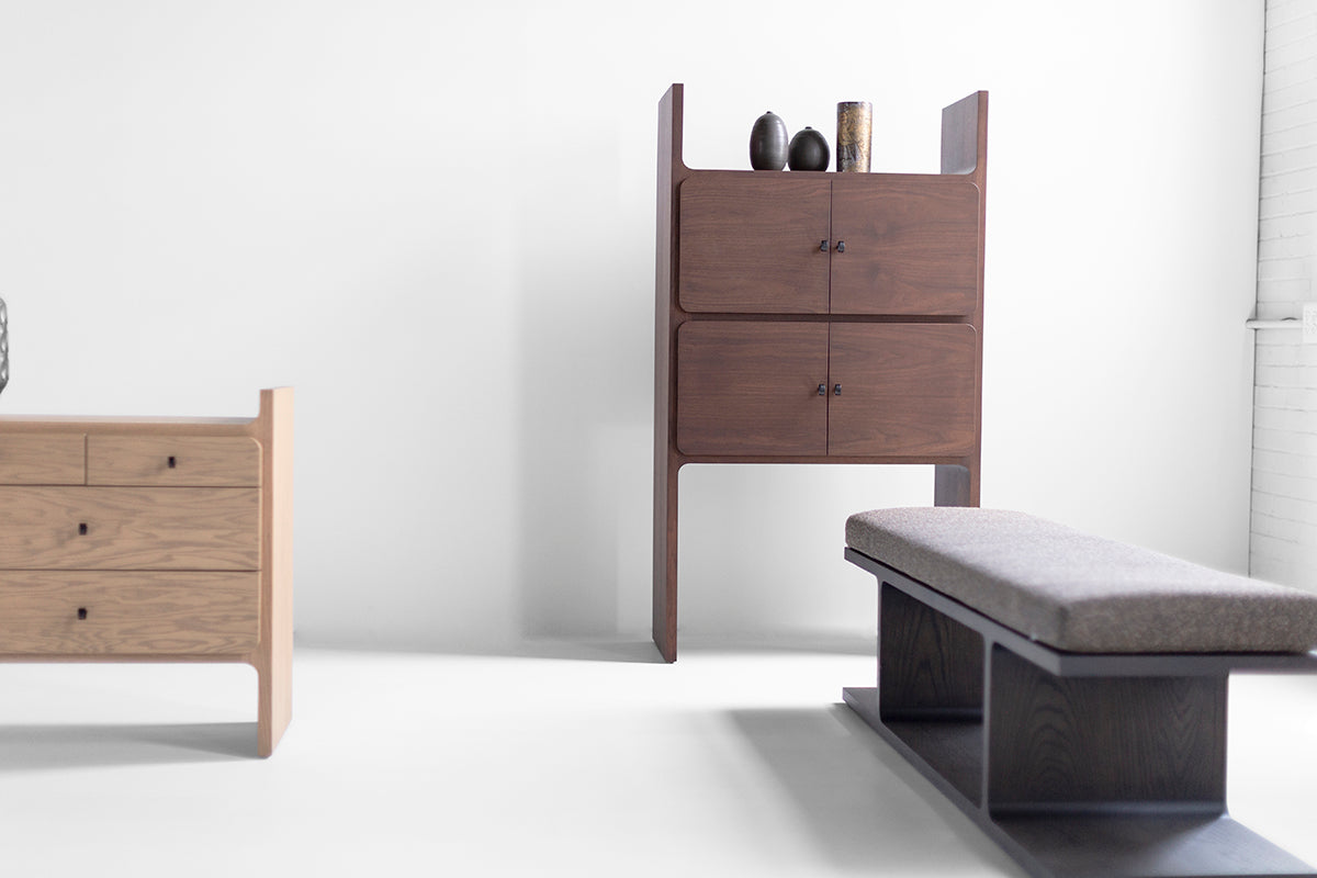 Modern Walnut Bookshelf - The Parker - 4626
