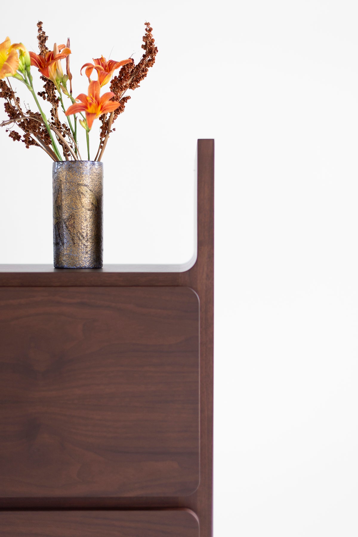 Modern Walnut Bookshelf - The Parker - 4626