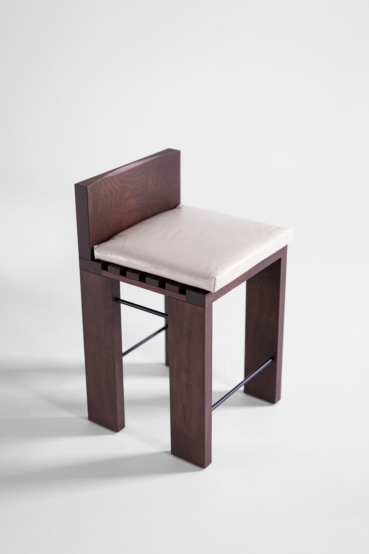 Modern Walnut Chile Counter Stool - 6126
