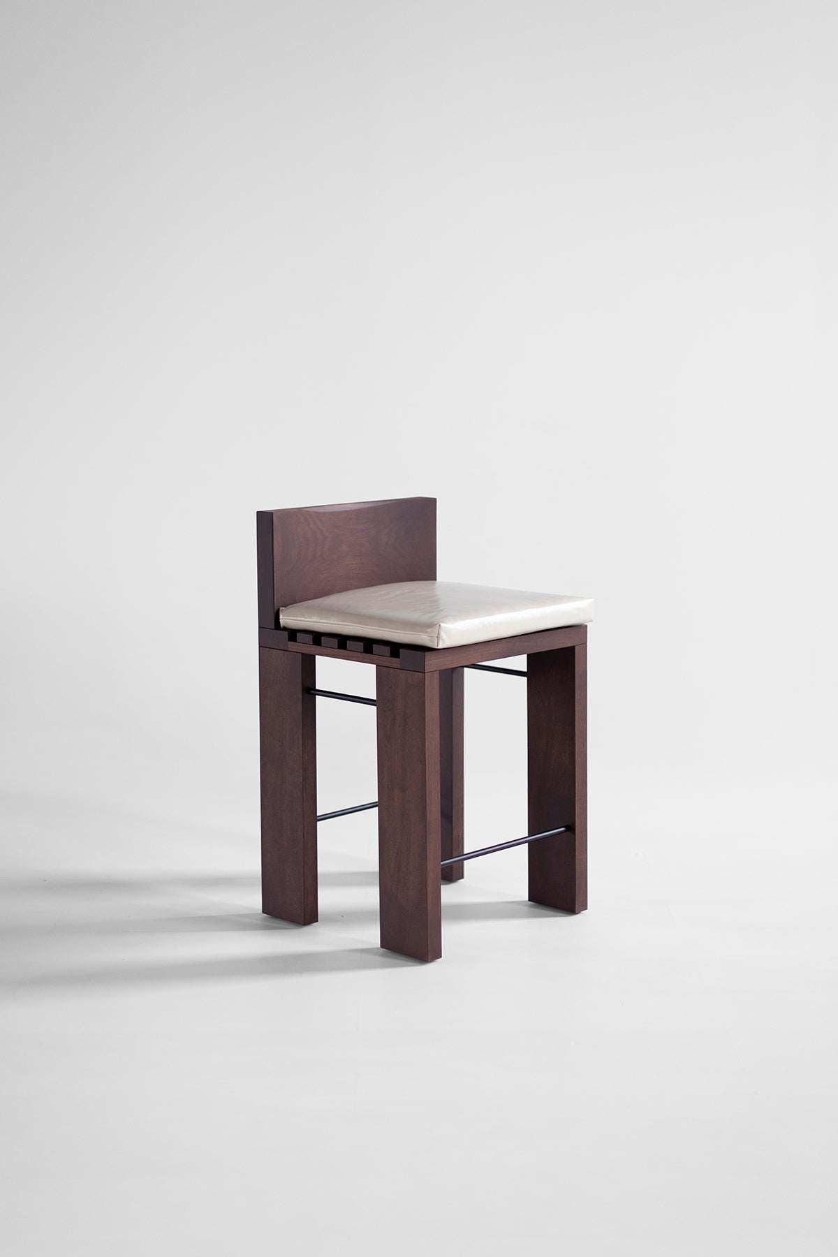 Modern Walnut Chile Counter Stool - 6126