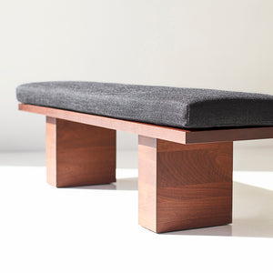 Modern Walnut Suelo Bench Image 03