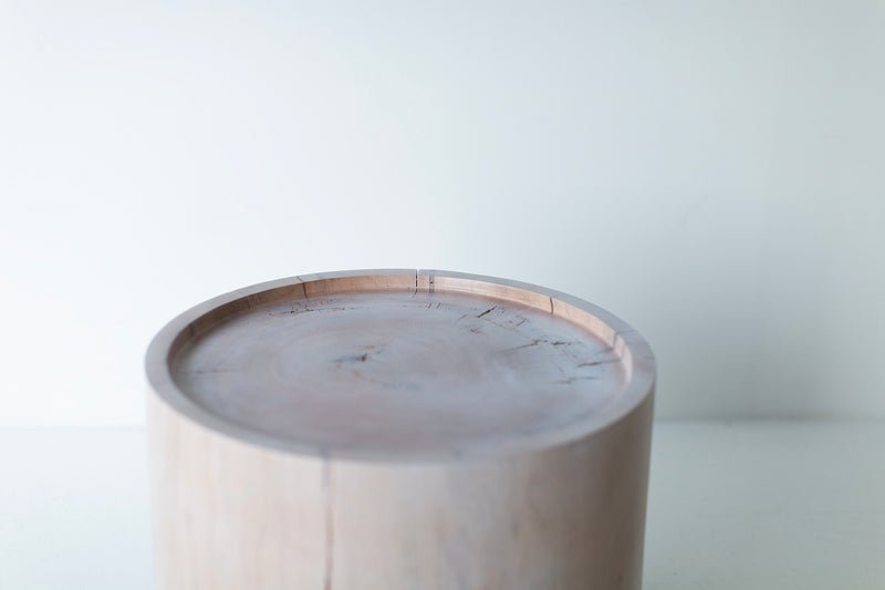 The Breeze side table paired with a plant for a natural, organic vignette