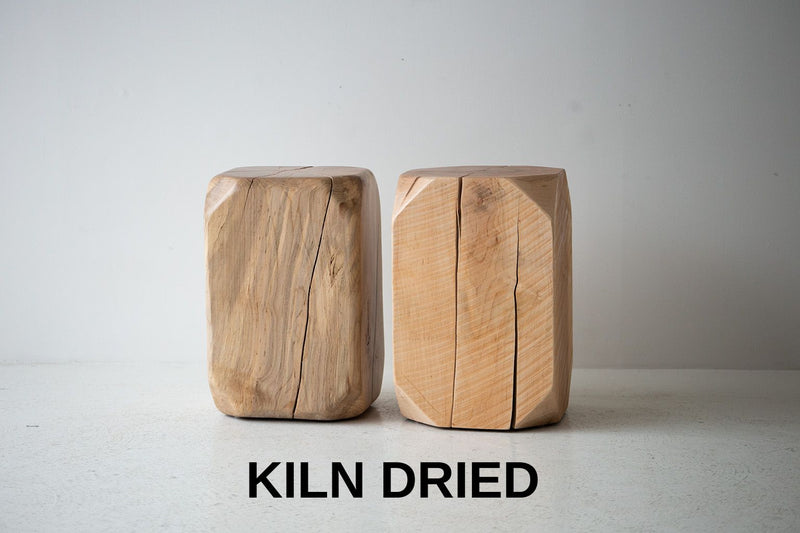 Modern luxury maple stool, The Dublin, front view