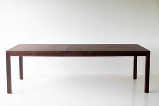 Detail of the corner joinery on the dining table legs