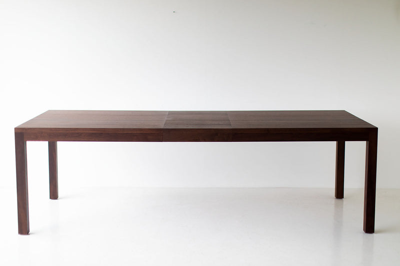 Detail of the corner joinery on the dining table legs