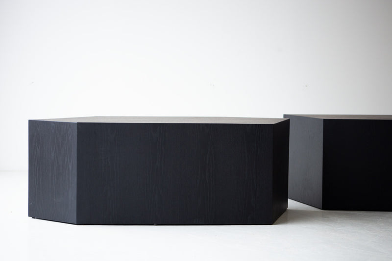 Crag Tables coffee table shown at an angle