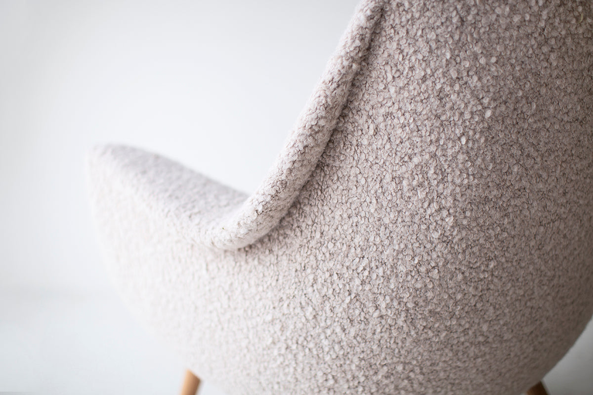 Modern Danish Lounge Chairs by Lawrence Peabody | Boulcle Fabric 4