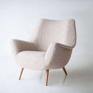 Modern Danish Lounge Chairs by Lawrence Peabody | Boulcle Fabric 7
