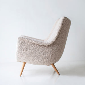 Modern Danish Lounge Chairs by Lawrence Peabody | Boulcle Fabric 9