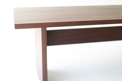 Bertu Home Toko Table showing solid walnut construction