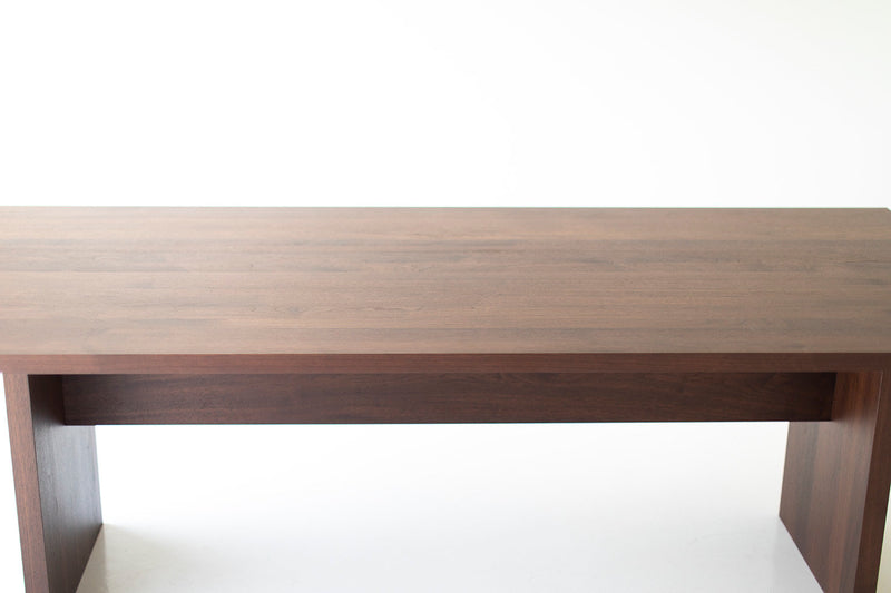 Close-up of the table legs on the Toko dining table
