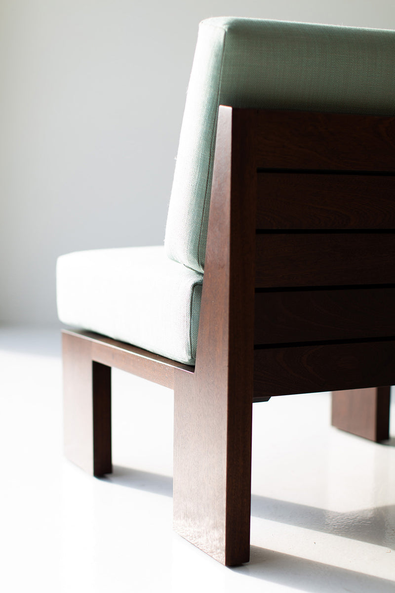 Chile chair beside its matching ottoman