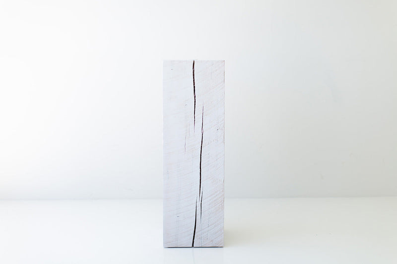 Whitewash maple art pedestal, 36" x 12" x 12" - photo 1