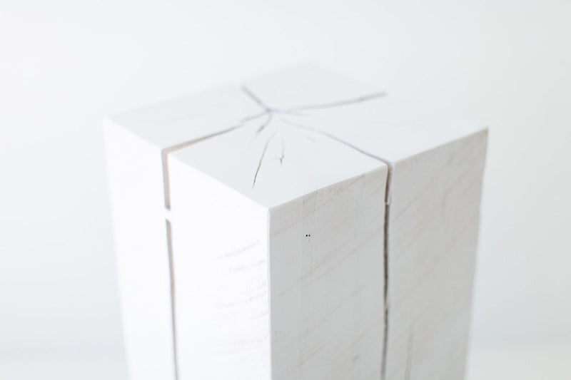 Whitewash maple art pedestal, 36" x 12" x 12" - photo 6