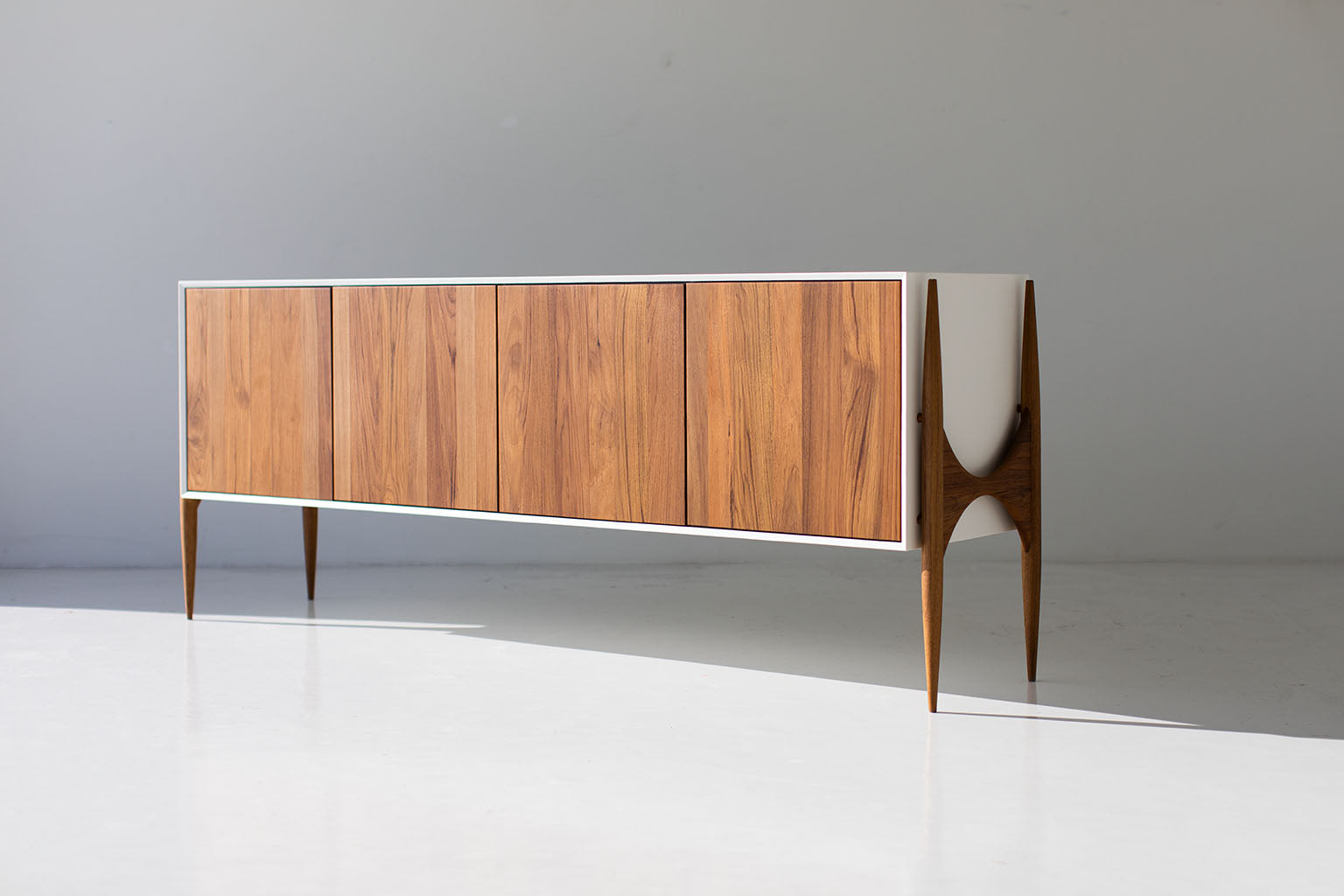 Craft Associates® Cambre Credenza — Modern Luxury Walnut Credenza