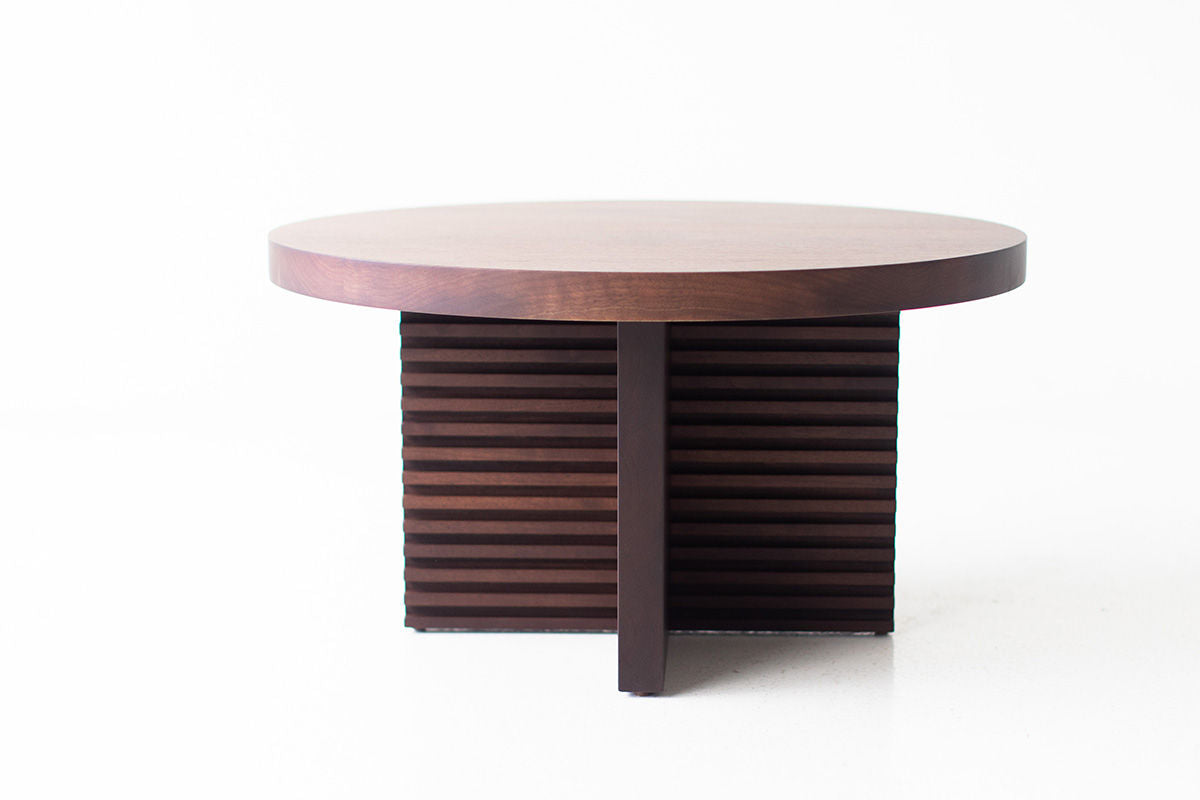 Modern Walnut Coffee Table - The Cicely for Bertu Home - 1624