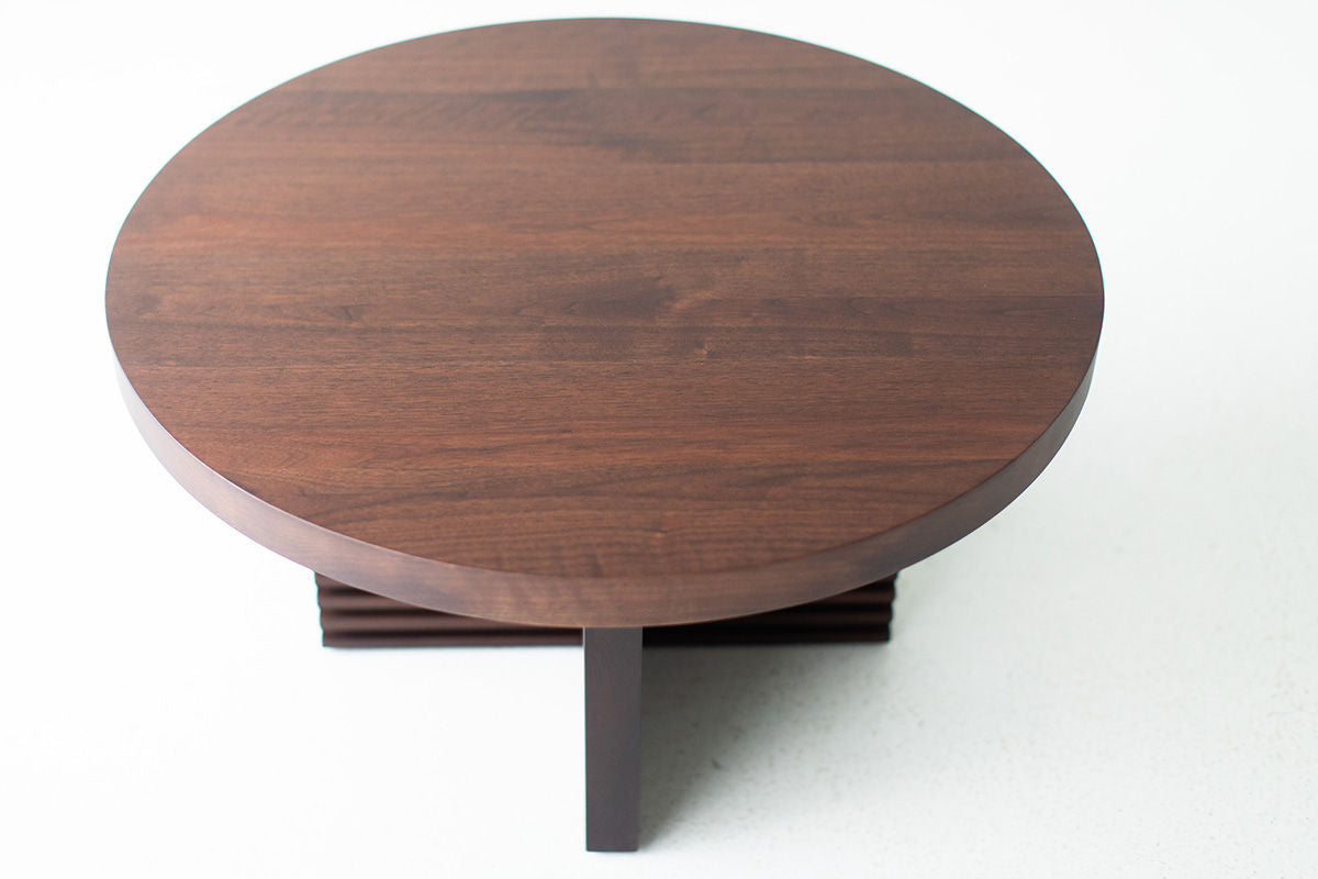 Modern Walnut Coffee Table - The Cicely for Bertu Home - 1624