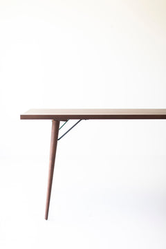 Detail of the leg joinery on the modern luxury New York dining table
