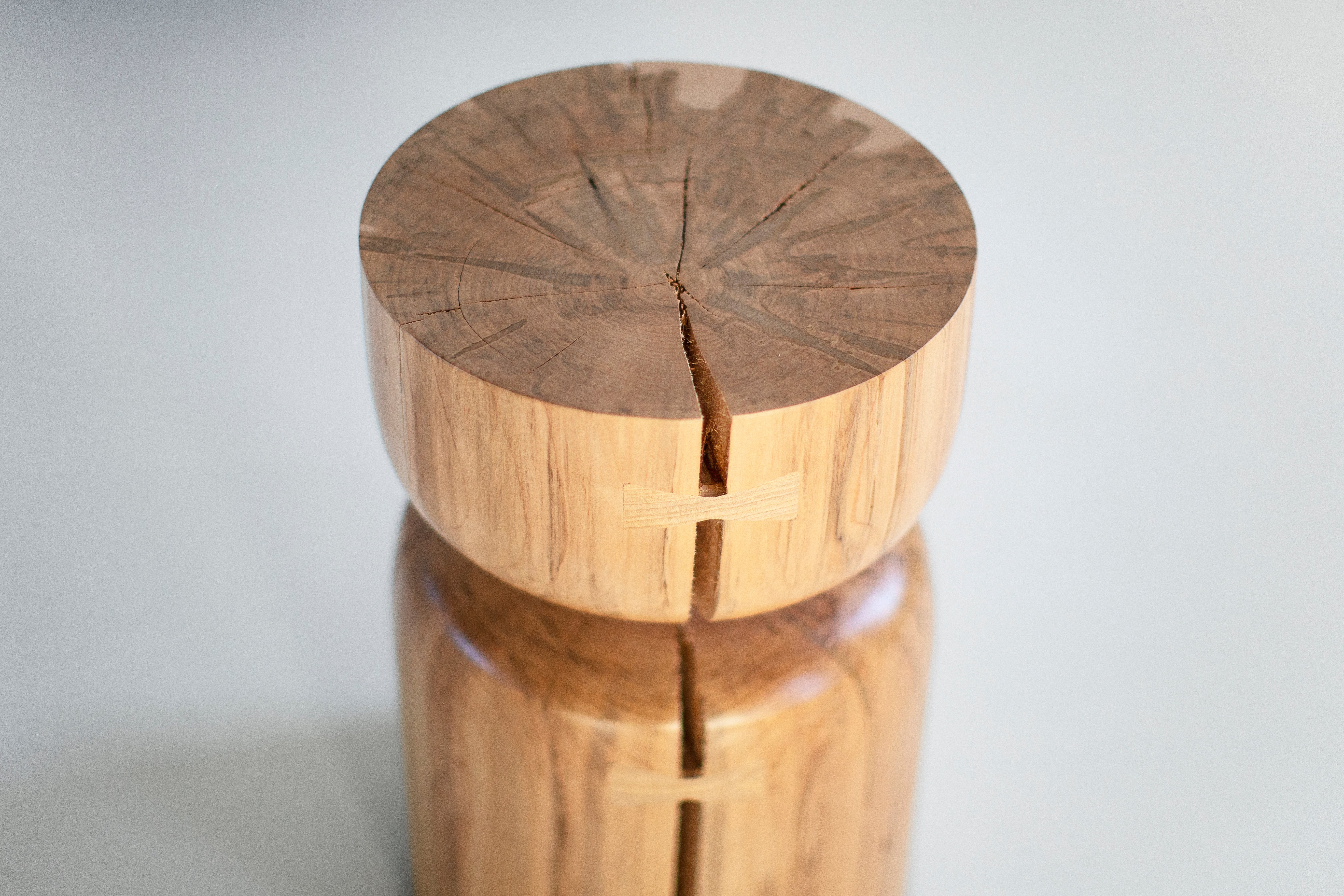 Natural Wood Roma Counter Stool - 0826