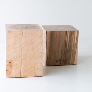 Natural Wood End Table-08