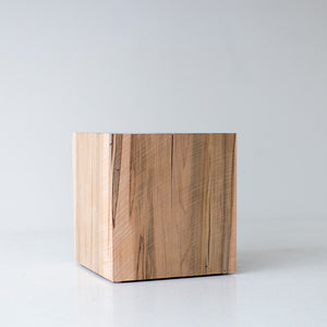 Natural Wood End Table-09