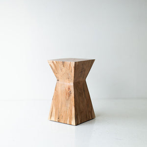 Natural Wood End Table Sol 01