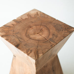 Natural Wood End Table Sol 05