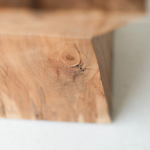 Natural Wood End Table Sol 07