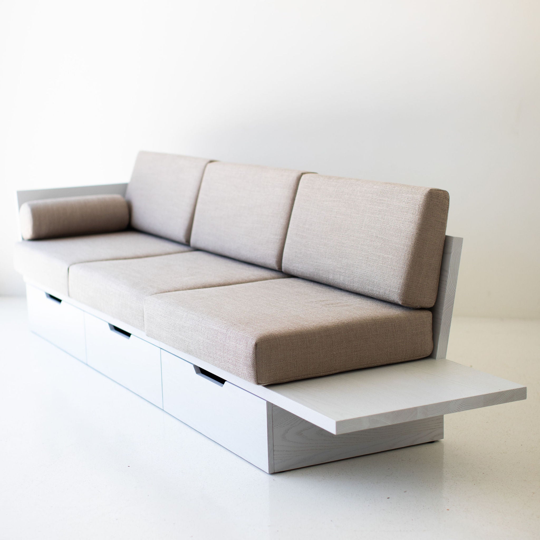 Oak Suelo Sofa Storage Side Table Image 02