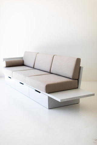 Oak Suelo Sofa Storage Side Table Image 02